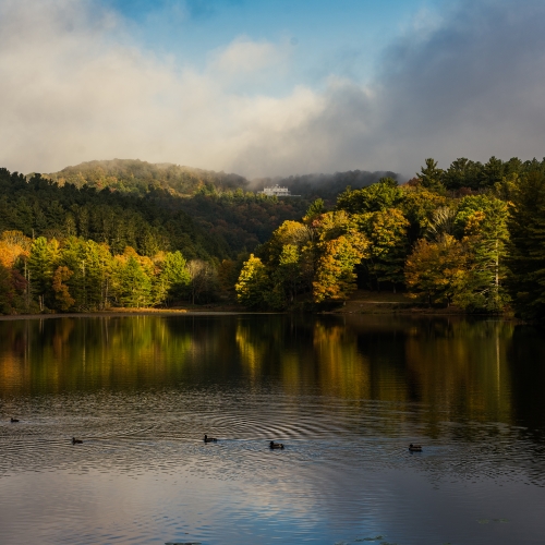 Cone Manor from Bass Lake