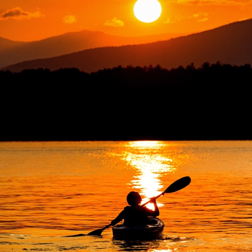 Sunset Paddle On Lake James